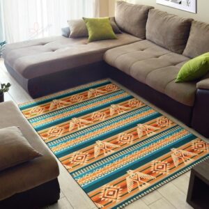 Aztec Eagle Print Pattern Rug Sport Decor Gift Floor Decor Living Room Carpet Rug Area Rug - e02a2867f3d1