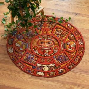 Aztec Emprire 1 Round Carpet Floor Rug Living Room Bedroom Decor Round Area Rug Carpet