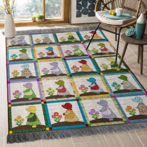 Baby And Flower Rug Sport Decor Gift Floor Decor Living Room Carpet Rug Area Rug - c72f3528c657