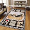 Baby Beagle Love Rug Sport Decor Gift Floor Decor Living Room Carpet Rug Area Rug - dda36b062793
