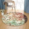 Baby Butterfly Round Carpet Floor Rug Living Room Bedroom Decor Round Area Rug Carpet