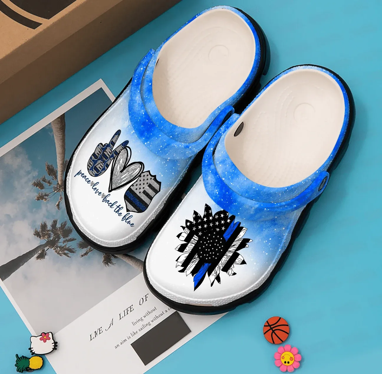 Back The Blue Personalized Clog Custom Crocs Comfortablefashion Style Comfortable For Women Men Kid Print 3D Back The Blue Personalized Clog Custom Crocs Comfortablefashion Style Comfortable For Women Men Kid Print 3D