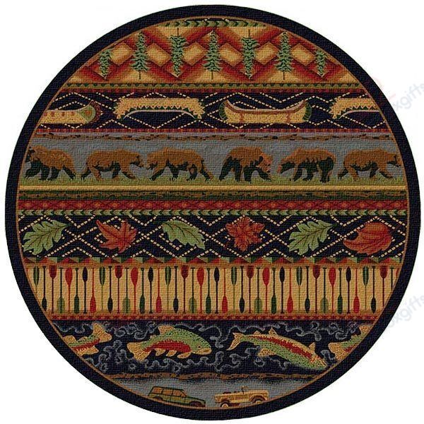 Backwoods Journey Round Carpet Floor Rug Living Room Bedroom Decor Round Area Rug Carpet Backwoods Journey Round Carpet Floor Rug Living Room Bedroom Decor Round Area Rug Carpet