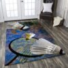 Badminton 8 Rug Sport Decor Gift Floor Decor Living Room Carpet Rug Area Rug - a5fde9be03d2