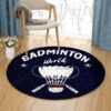 Badminton Round Carpet Floor Rug Living Room Bedroom Decor Round Area Rug Carpet