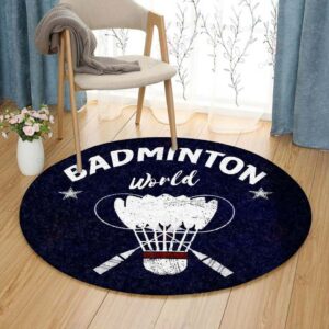 Badminton Round Carpet Floor Rug Living Room Bedroom Decor Round Area Rug Carpet