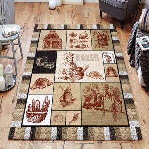 Bakers Life Rug Sport Decor Gift Floor Decor Living Room Carpet Rug Area Rug - 7129c7984294