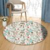 Baking Round Carpet Floor Rug Living Room Bedroom Decor Round Area Rug Carpet