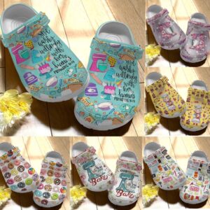 Baking Personalize Clog Custom Crocs Fashionstyle Comfortable For Women Men Kid Print 3D Baking Collection V1