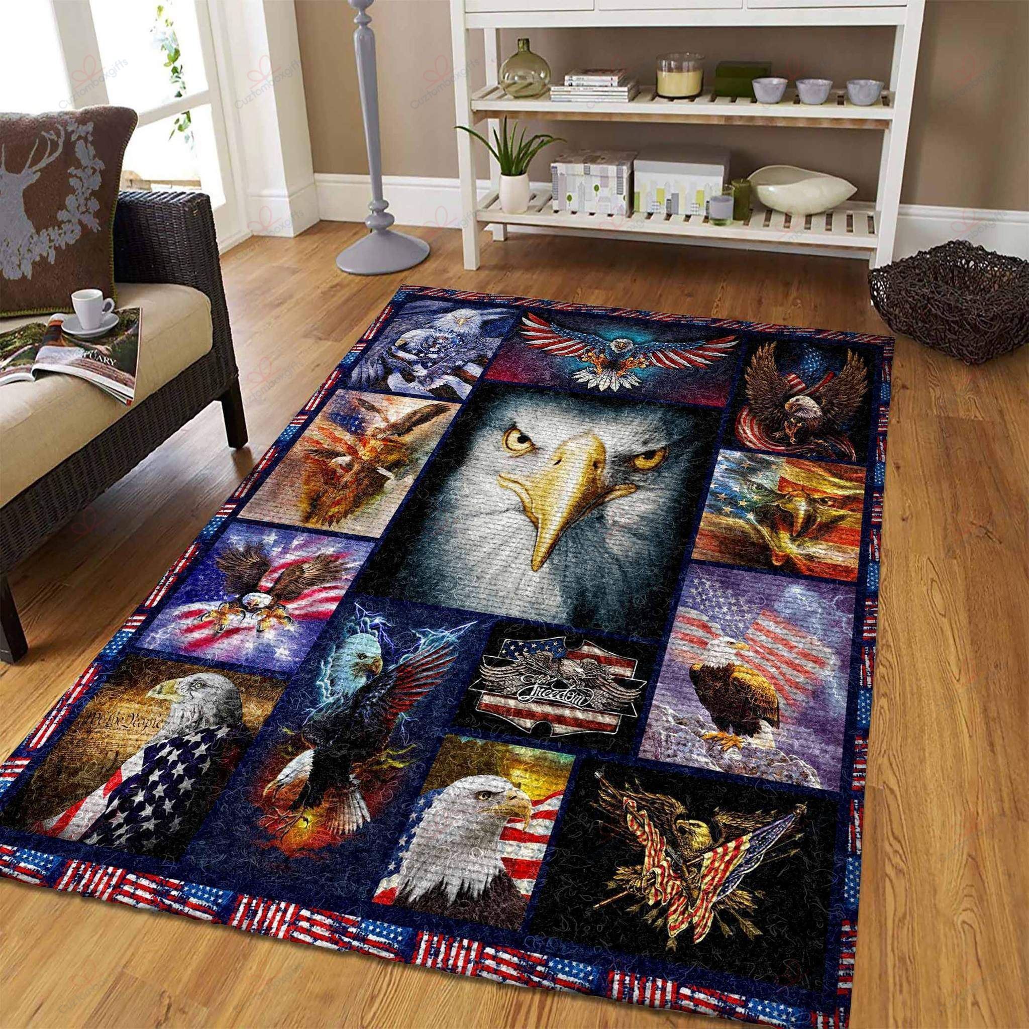 Bald Eagle Rug Sport Decor Gift Floor Decor Living Room Carpet Rug Area Rug - 354b6eafc846 Bald Eagle Rug Sport Decor Gift Floor Decor Living Room Carpet Rug Area Rug - 354b6eafc846