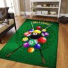 Ball Billiards Tournament Rug Sport Decor Gift Floor Decor Living Room Carpet Rug Area Rug - 92d6a7ec2c42