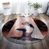 Ballet Girl 1 Round Carpet Floor Rug Living Room Bedroom Decor Round Area Rug Carpet
