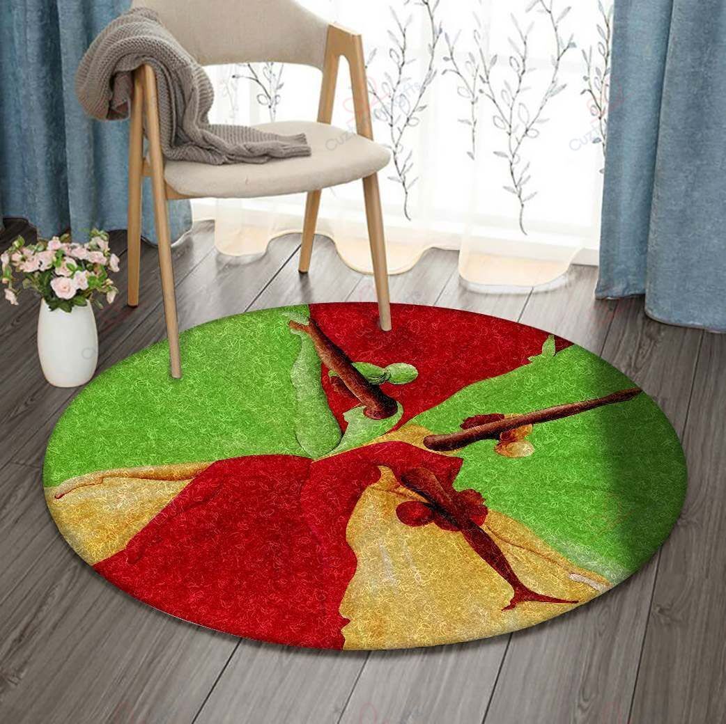 Ballet Round Carpet Floor Rug Living Room Bedroom Decor Round Area Rug Carpet Ballet Round Carpet Floor Rug Living Room Bedroom Decor Round Area Rug Carpet