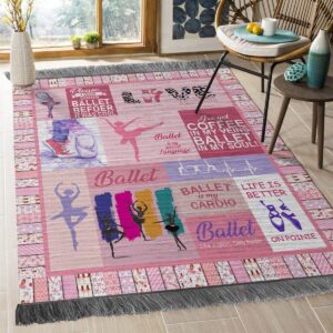 Ballet Rug Sport Decor Gift Floor Decor Living Room Carpet Rug Area Rug - c616c8a38e5b