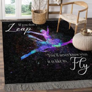 Ballet It Is Like To Fly Rug Sport Decor Gift Floor Decor Living Room Carpet Rug Area Rug - fc81e1cbb095