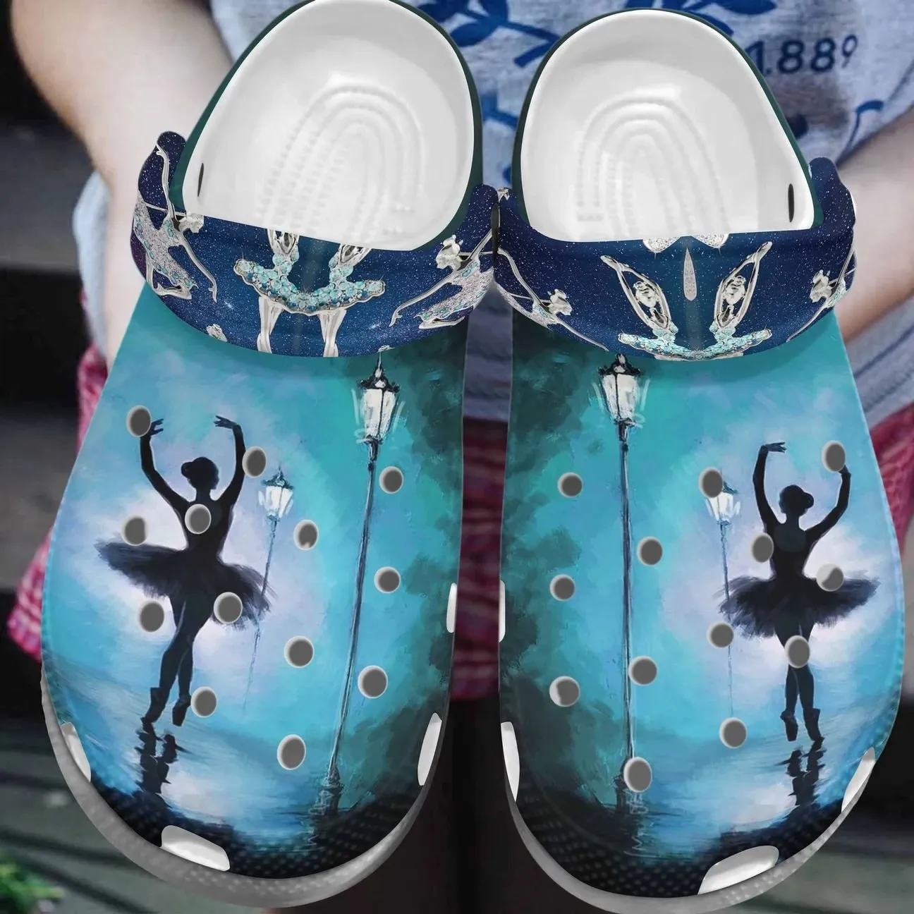 Ballet Personalize Clog Custom Crocs Fashionstyle Comfortable For Women Men Kid Print 3D Ballet Girl Ballet Personalize Clog Custom Crocs Fashionstyle Comfortable For Women Men Kid Print 3D Ballet Girl