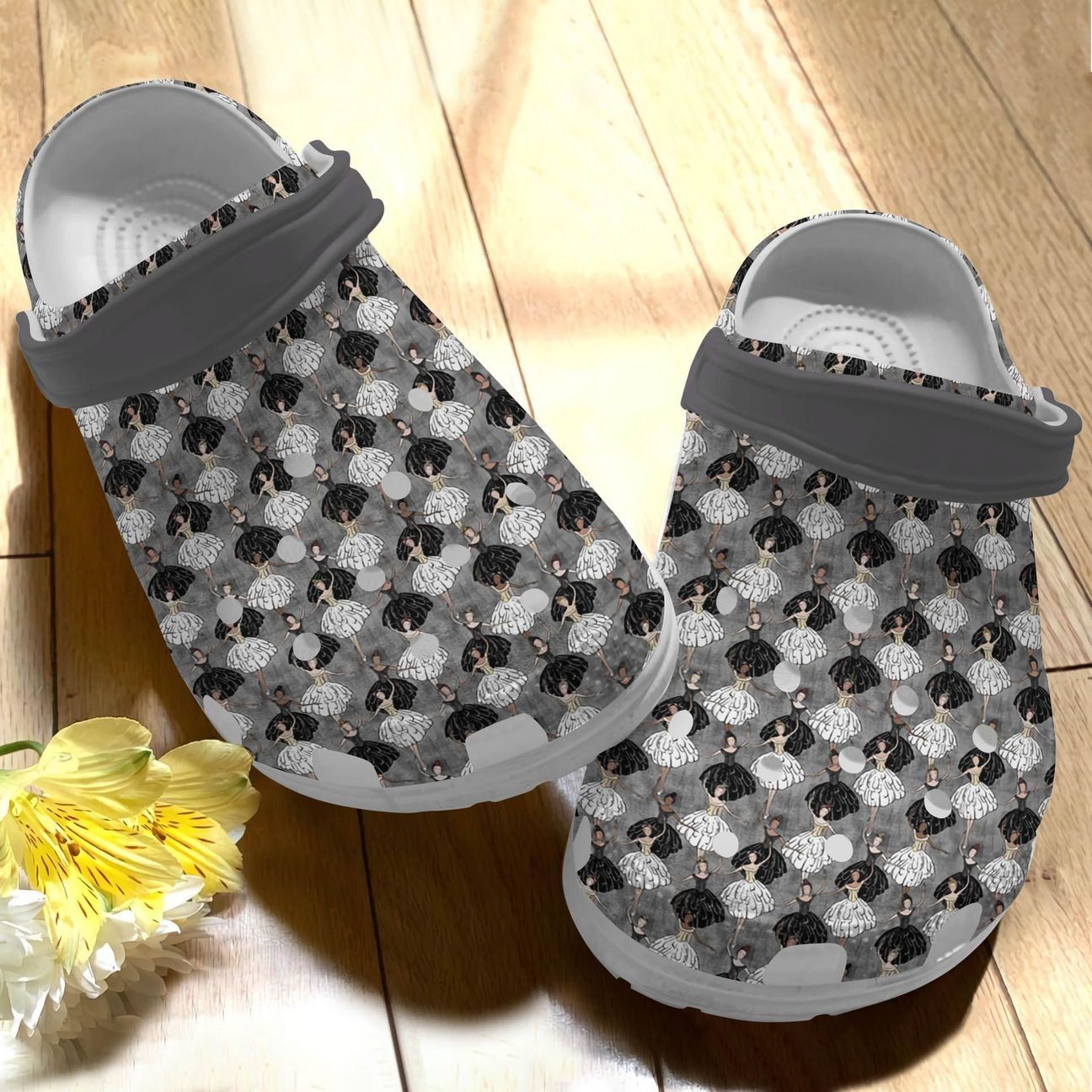 Ballet Personalize Clog Custom Crocs Fashionstyle Comfortable For Women Men Kid Print 3D Swan Lake Ballet Personalize Clog Custom Crocs Fashionstyle Comfortable For Women Men Kid Print 3D Swan Lake