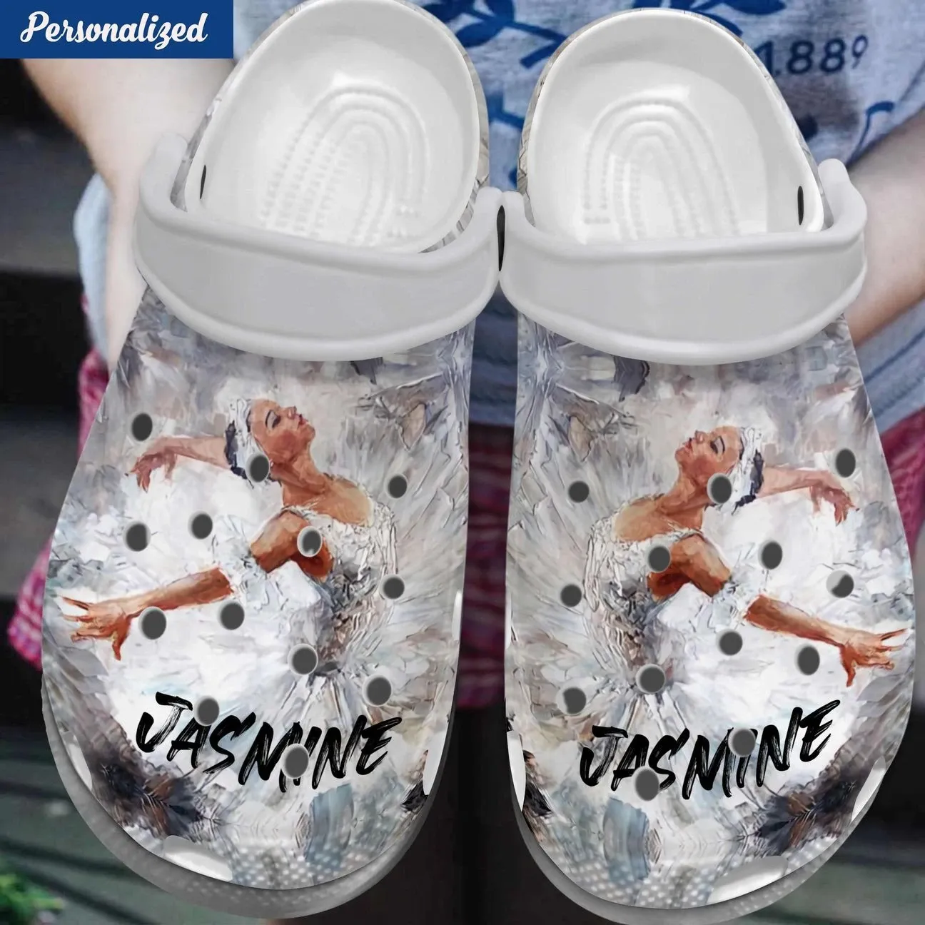 Ballet Personalized Clog Custom Crocs Comfortablefashion Style Comfortable For Women Men Kid Print 3D Ballerina Ballet Personalized Clog Custom Crocs Comfortablefashion Style Comfortable For Women Men Kid Print 3D Ballerina