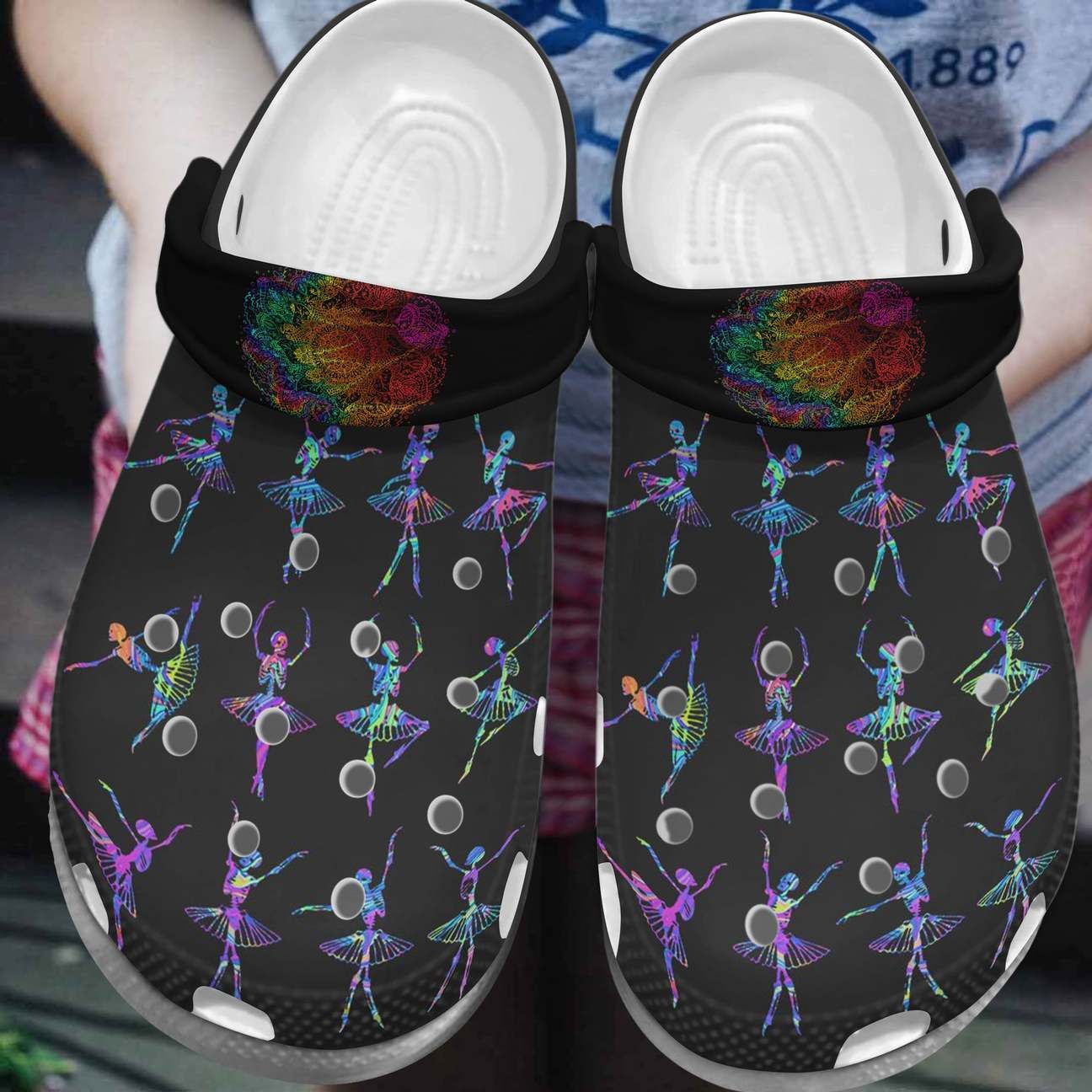 Ballet Personalized Clog Custom Crocs Comfortablefashion Style Comfortable For Women Men Kid Print 3D Colorful Skull Ballet Personalized Clog Custom Crocs Comfortablefashion Style Comfortable For Women Men Kid Print 3D Colorful Skull