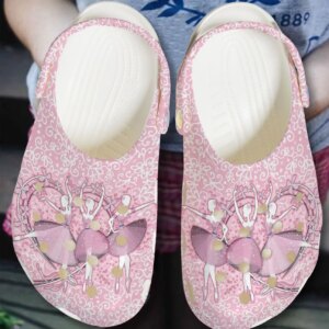 Ballet Personalized Clog Custom Crocs Comfortablefashion Style Comfortable For Women Men Kid Print 3D Pink Ballet