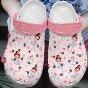 Ballet Personalized Clog Custom Crocs Comfortablefashion Style Comfortable For Women Men Kid Print 3D The Swan
