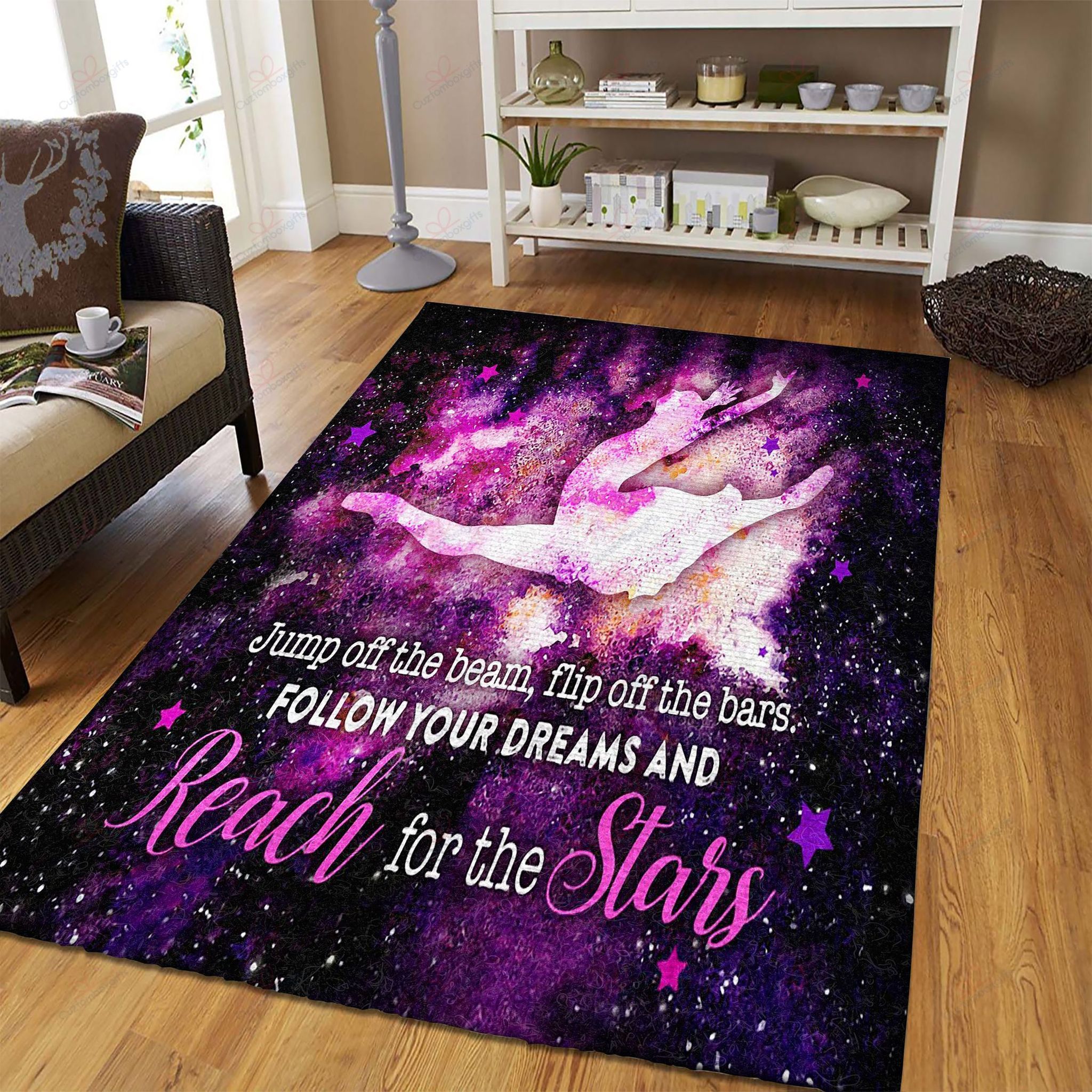 Ballet Reach For The Stars Rug Sport Decor Gift Floor Decor Living Room Carpet Rug Area Rug - 217f07f3ba92 Ballet Reach For The Stars Rug Sport Decor Gift Floor Decor Living Room Carpet Rug Area Rug - 217f07f3ba92
