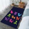 Balloons Dog Rug Sport Decor Gift Floor Decor Living Room Carpet Rug Area Rug - f3e234f7e2a1