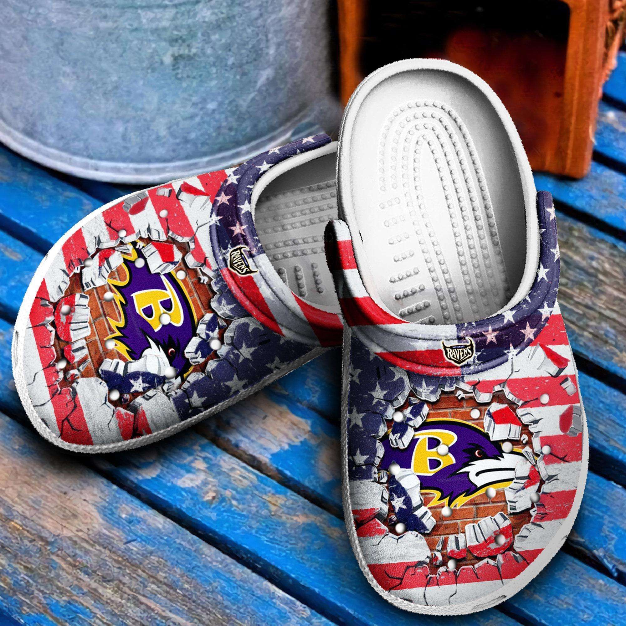 Baltimore Ravens Crocs Clog Clog Shoes Baltimore Ravens Crocs Clog Clog Shoes