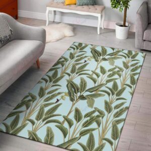 Banana Leaf Pattern 1 Rug Sport Decor Gift Floor Decor Living Room Carpet Rug Area Rug - 497a1956aea7