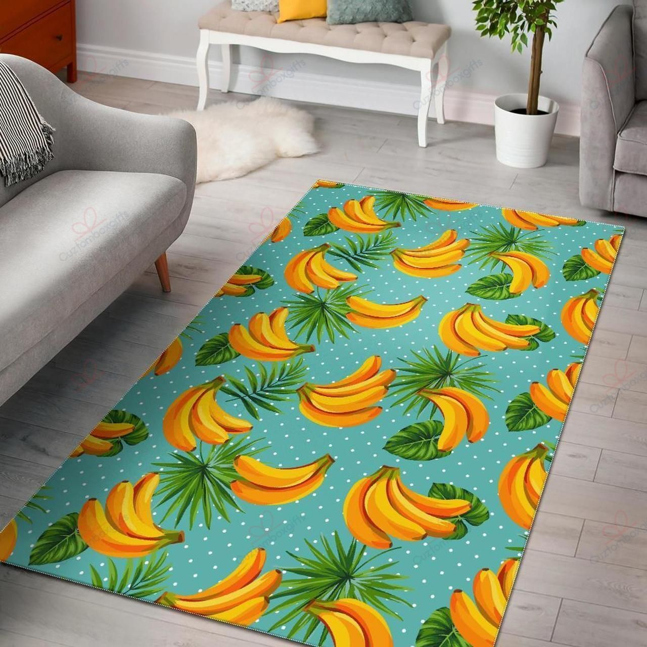Banana Palm Leaf Pattern Rug Sport Decor Gift Floor Decor Living Room Carpet Rug Area Rug - 6525599faacf Banana Palm Leaf Pattern Rug Sport Decor Gift Floor Decor Living Room Carpet Rug Area Rug - 6525599faacf