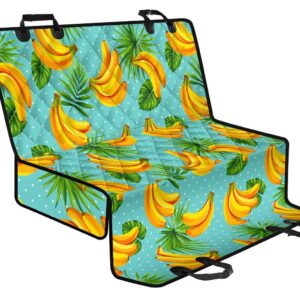 Banana Palm Leaf Pattern Print Pet Car Back Seat Cover - 2cc322c6d16a