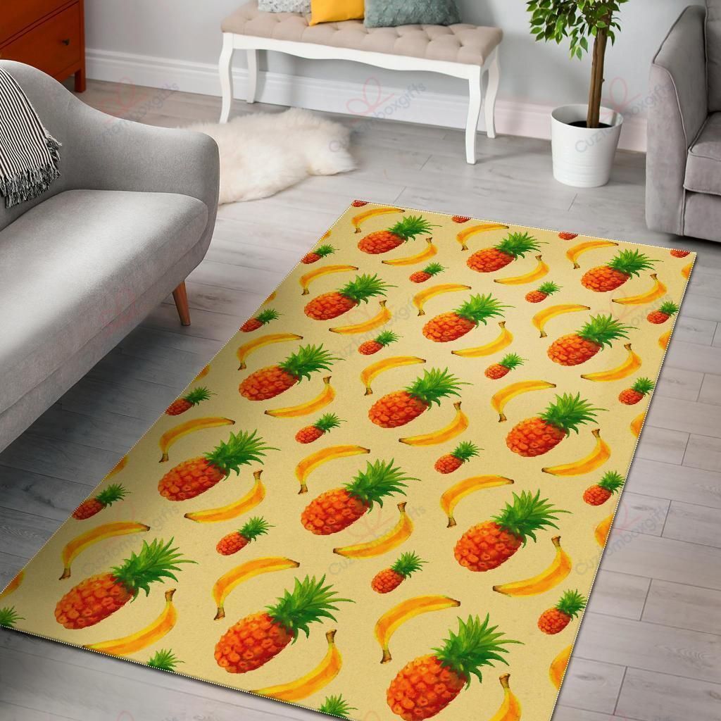 Banana Pineapple Pattern Rug Sport Decor Gift Floor Decor Living Room Carpet Rug Area Rug - cbd457f7ffff Banana Pineapple Pattern Rug Sport Decor Gift Floor Decor Living Room Carpet Rug Area Rug - cbd457f7ffff
