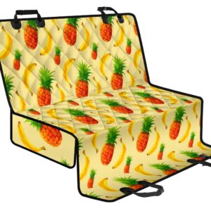 Banana Pineapple Pattern Print Pet Car Back Seat Cover - cd497460a8c0