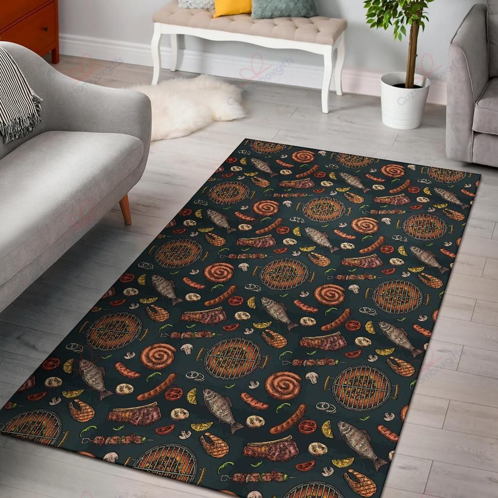 Barbecue Pattern 2 Rug Sport Decor Gift Floor Decor Living Room Carpet Rug Area Rug - 1cc46c01c794 Barbecue Pattern 2 Rug Sport Decor Gift Floor Decor Living Room Carpet Rug Area Rug - 1cc46c01c794