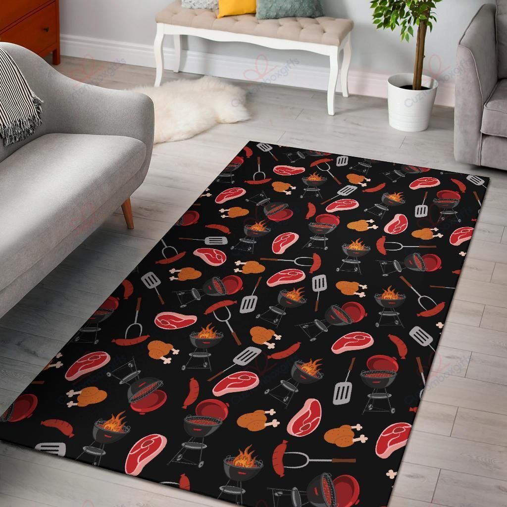 Barbecue Pattern 4 Rug Sport Decor Gift Floor Decor Living Room Carpet Rug Area Rug - b2d3e0313dcc Barbecue Pattern 4 Rug Sport Decor Gift Floor Decor Living Room Carpet Rug Area Rug - b2d3e0313dcc