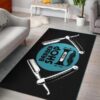 Barber Shop Area Rug Black Razors And Beard Rug Sport Decor Gift Floor Decor Living Room Carpet Rug Area Rug - d977bb8821ee