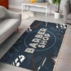 Barber Shop Area Rug Navy Rug Sport Decor Gift Floor Decor Living Room Carpet Rug Area Rug - f53388289708