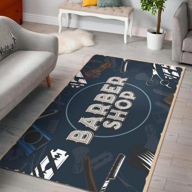 Barber Shop Area Rug Navy Rug Sport Decor Gift Floor Decor Living Room Carpet Rug Area Rug - f53388289708 Barber Shop Area Rug Navy Rug Sport Decor Gift Floor Decor Living Room Carpet Rug Area Rug - f53388289708