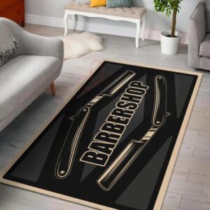 Barber Shop Razor Rug Sport Decor Gift Floor Decor Living Room Carpet Rug Area Rug - 3d6f7260302f