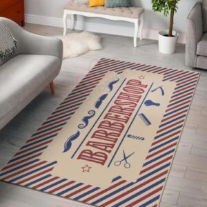 Barber Shop Rug Barber Tools Barber Pole Rug Sport Decor Gift Floor Decor Living Room Carpet Rug Area Rug - 0beefd7e8589