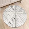 Barn Door Round Carpet Floor Rug Living Room Bedroom Decor Round Area Rug Carpet
