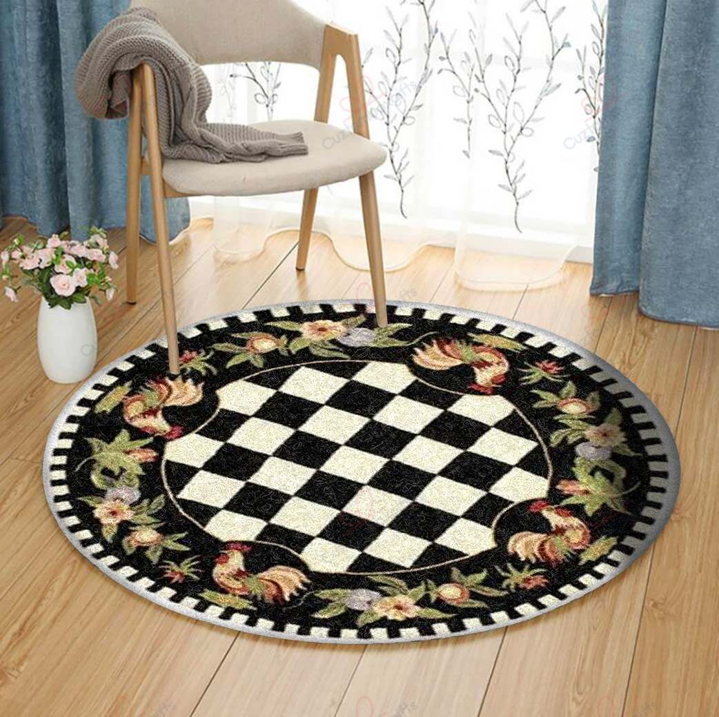 Barn Evergreen Round Carpet Floor Rug Living Room Bedroom Decor Round Area Rug Carpet Barn Evergreen Round Carpet Floor Rug Living Room Bedroom Decor Round Area Rug Carpet