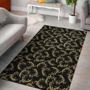 Baroque Golden Pattern 1 Rug Sport Decor Gift Floor Decor Living Room Carpet Rug Area Rug - 90d8c1966306