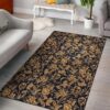 Baroque Golden Pattern 3 Rug Sport Decor Gift Floor Decor Living Room Carpet Rug Area Rug - f0e80c283b8f