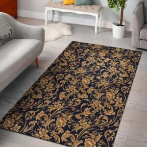 Baroque Golden Pattern 3 Rug Sport Decor Gift Floor Decor Living Room Carpet Rug Area Rug - f0e80c283b8f