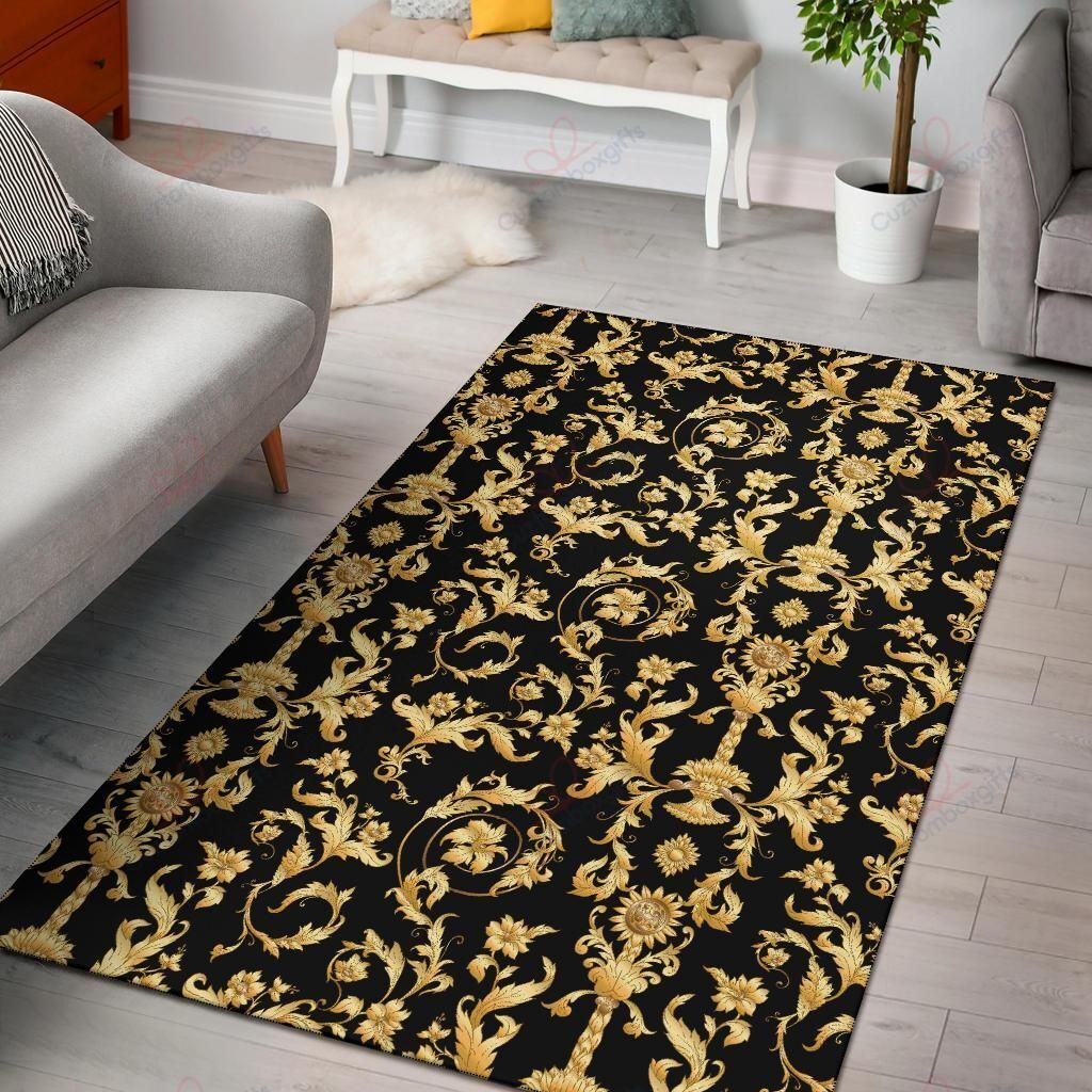 Baroque Golden Pattern 4 Rug Sport Decor Gift Floor Decor Living Room Carpet Rug Area Rug - 00fe308e7600 Baroque Golden Pattern 4 Rug Sport Decor Gift Floor Decor Living Room Carpet Rug Area Rug - 00fe308e7600