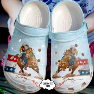 Barrel Racing Girl Loves Sku 86 Crocs Clog Clog Shoes