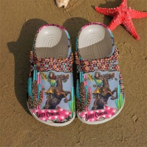 Barrel Racing Sassy Cowgirl Sku 113 Crocs Clog Clog Shoes