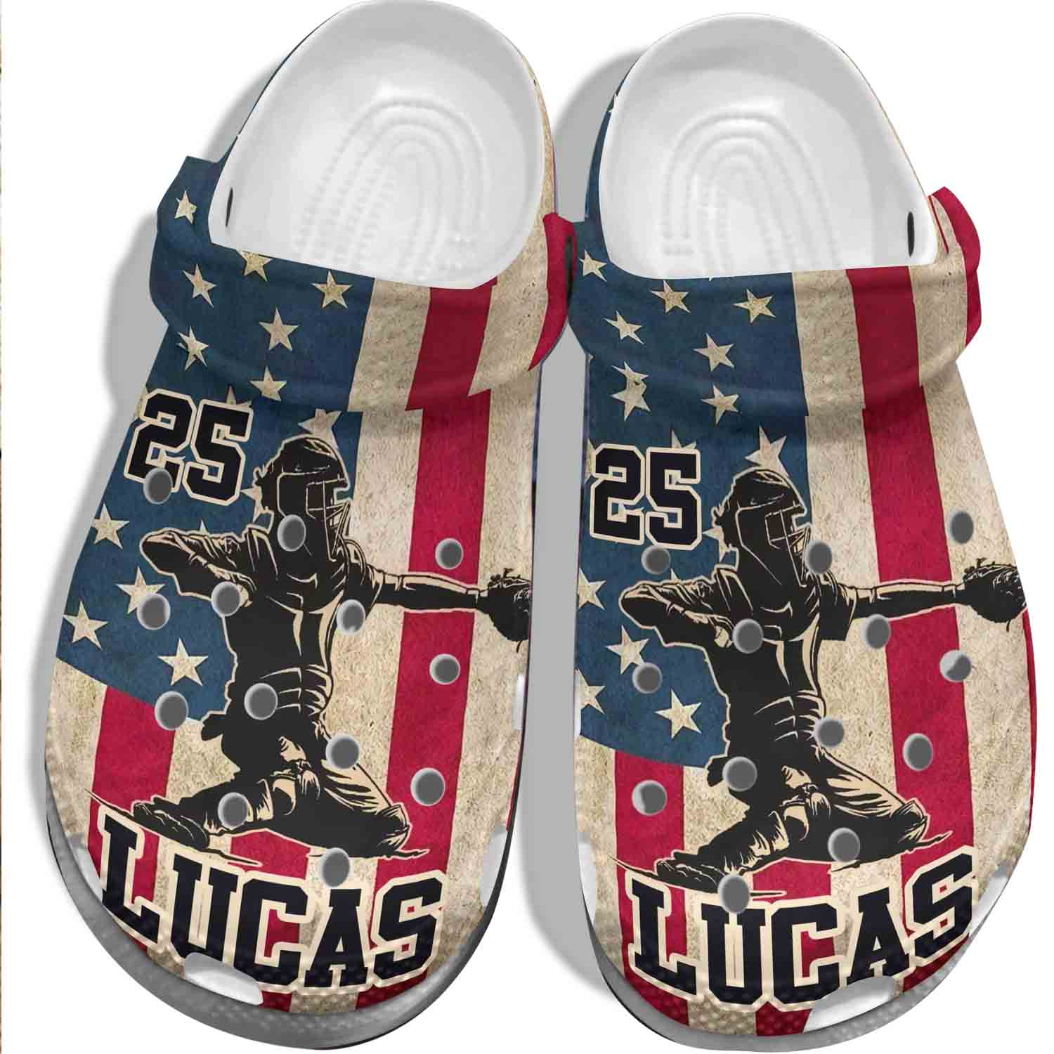 Baseball 4Th Of July Usa Flag Shoes Crocs Clog For Batter – America Flag Baseball Shoes Customize Name Number Baseball 4Th Of July Usa Flag Shoes Crocs Clog For Batter – America Flag Baseball Shoes Customize Name Number