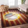 Baseball 9 Rug Sport Decor Gift Floor Decor Living Room Carpet Rug Area Rug - 1b3015a04b80